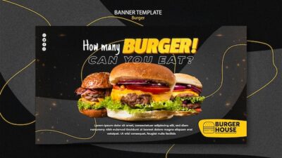 Free PSD | Burger banner template