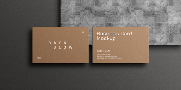 Free PSD | Business card mockup