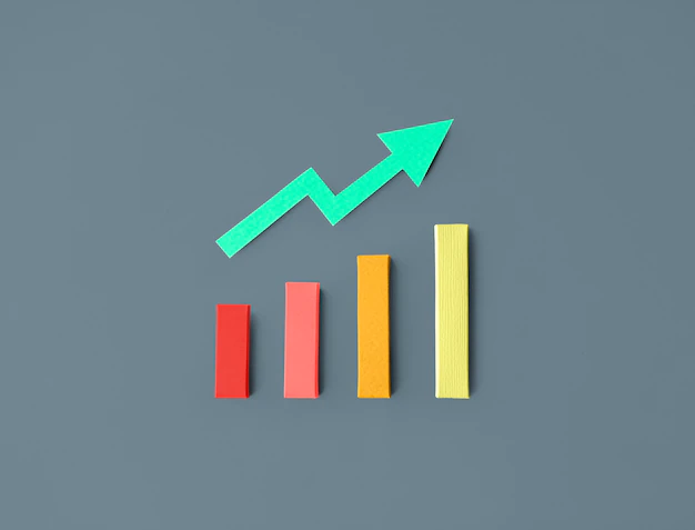 Free PSD | Business statistics bar graph