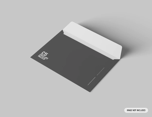 Free PSD | C5 envelope mockup