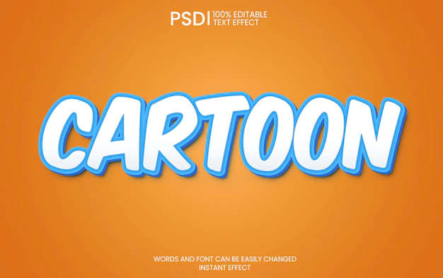 Free PSD | Cartoon text effect