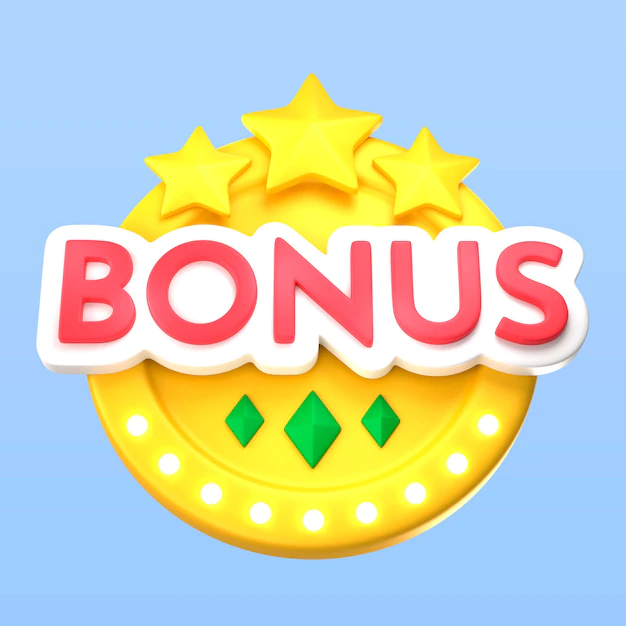Free PSD | Casino bonus sign icon render