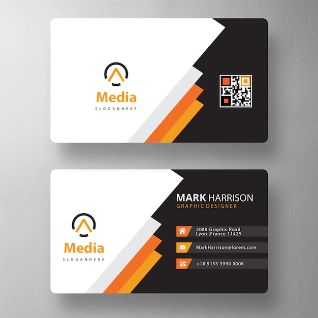 Free PSD | Colorful business card mock up