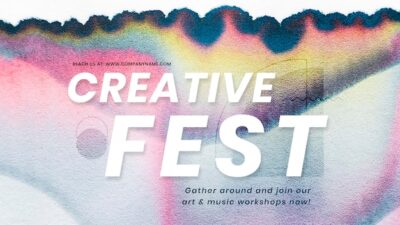 Free PSD | Creative fest colorful template psd in chromatography art ad banner
