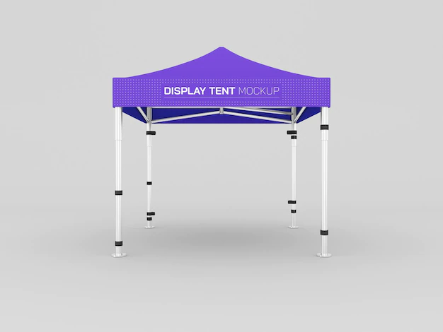 Free PSD | Display tent mockup