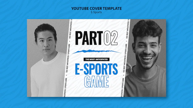 Free PSD | E-sports youtube cover template