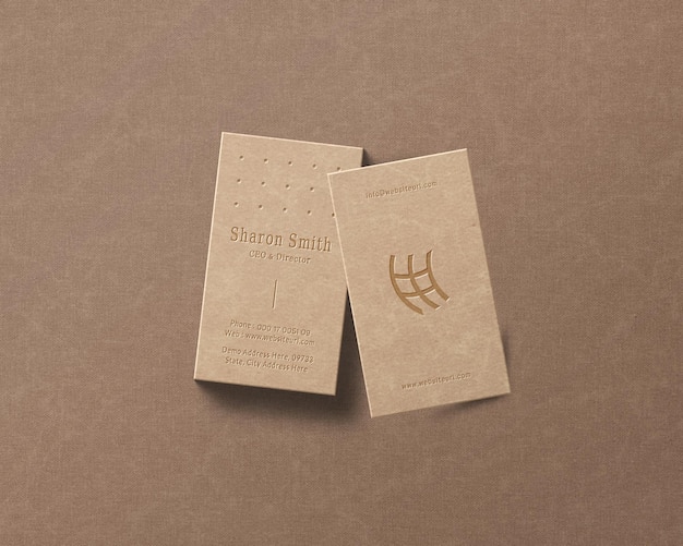 Free PSD | Elegant business card mockup