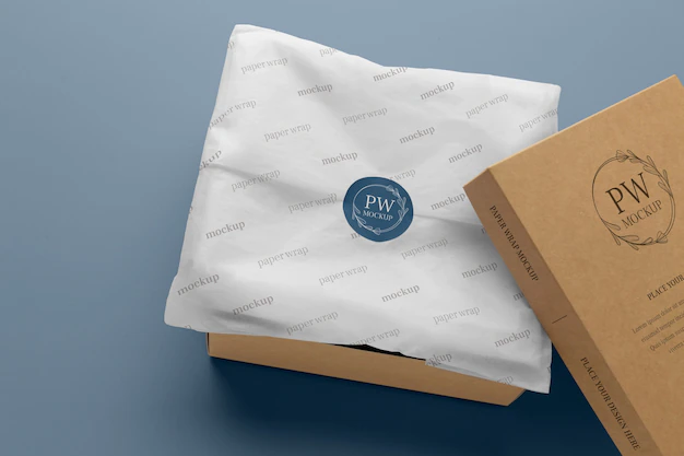 Free PSD | Elegant wrapping paper mockup
