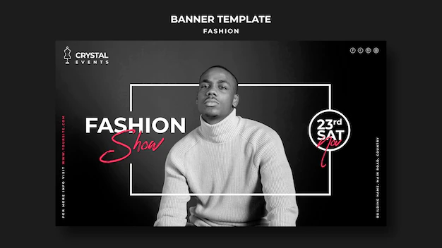 Free PSD | Fashion show banner template