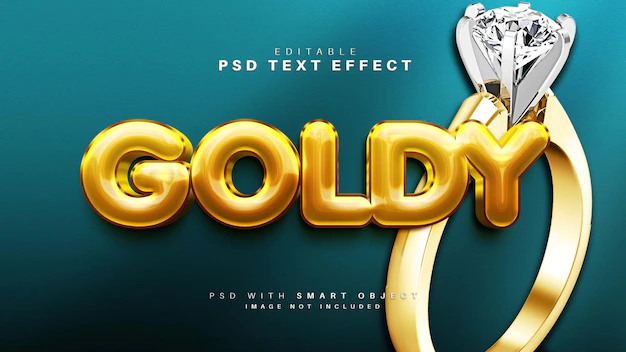 Free PSD | Goldy text effect