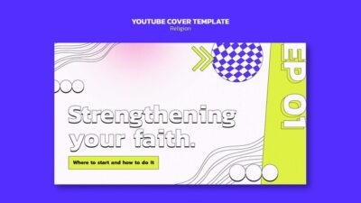 Free PSD | Gradient religion template design