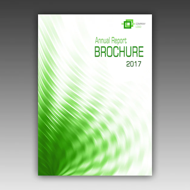 Free PSD | Green brochure template