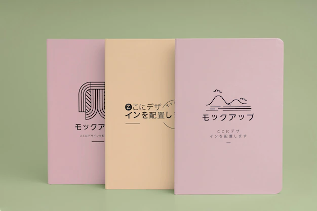 Free PSD | Japan book cover mockup