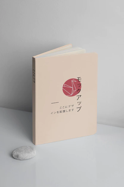 Free PSD | Japan books mockup in real context