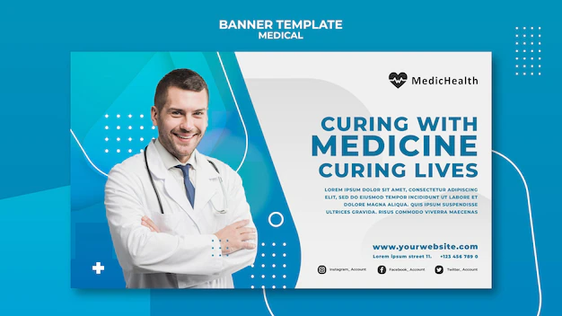 Free PSD | Medical horizontal banner template