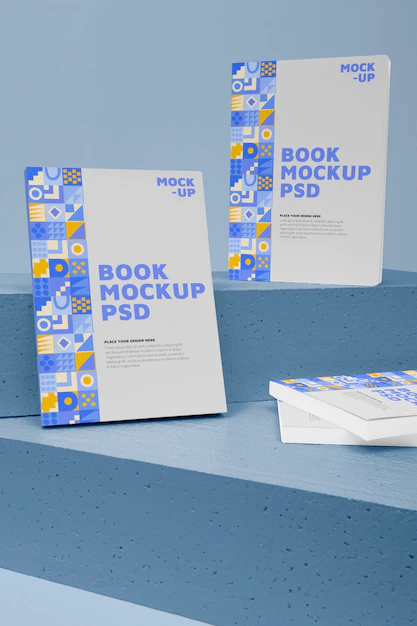 Free PSD | Minimalist book mockup design