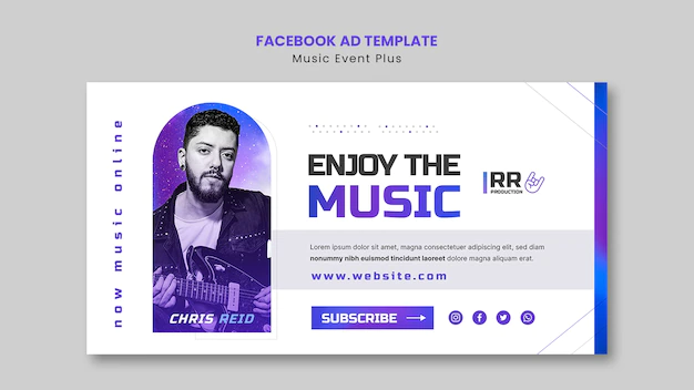 Free PSD | Music event social media promo template