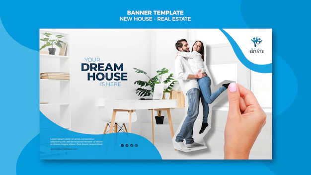 Free PSD | New house real estate banner