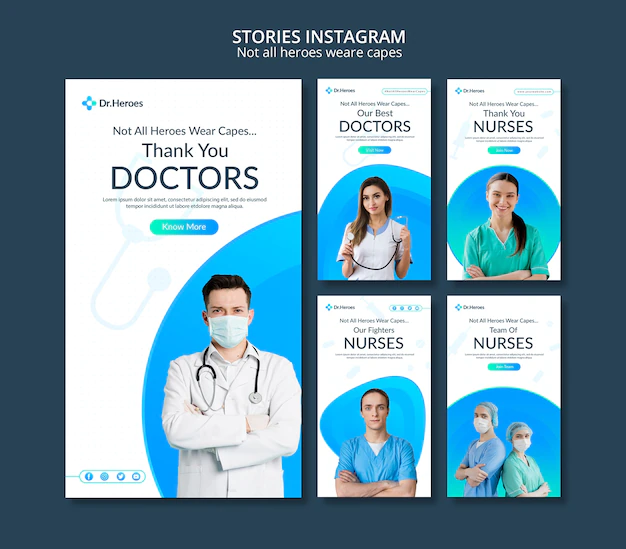Free PSD | Not all heroes weare capes instagram stories