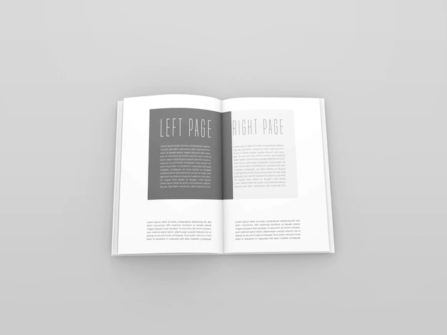 Free PSD | Open book  mockup