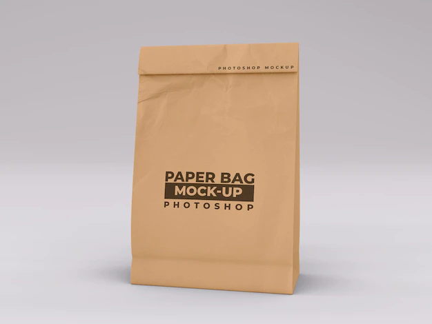 Free PSD | Paper bag mockup