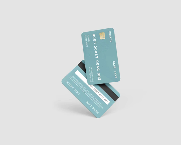 Free PSD | Plastic credit or debit card mockup