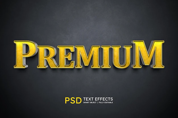 Free PSD | Premium text style effect