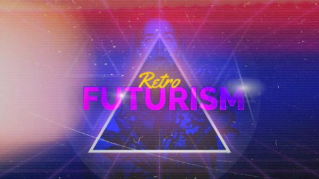 Free PSD | Retro futurism background
