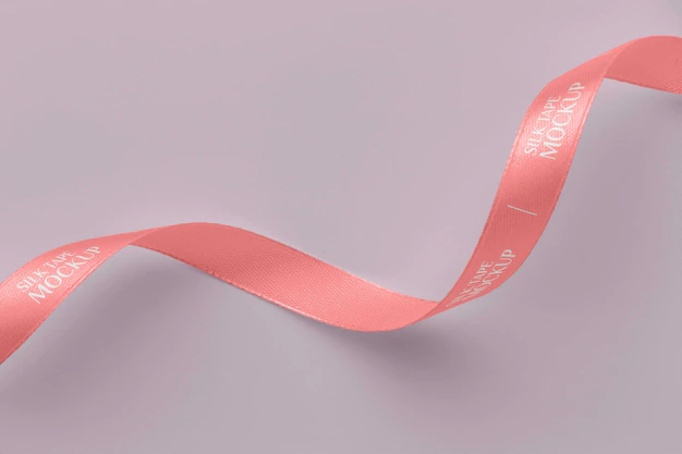 Free PSD | Silk tape design mockup