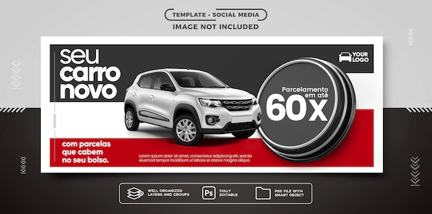 Free PSD | Social media banner template for vehicle sales