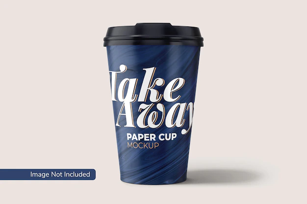 Free PSD | Take away paper cup mockup