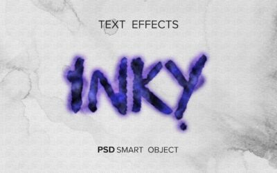 Free PSD | Text effect writing ink style