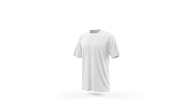 Free PSD | White t-shirt mockup template isolated, front view