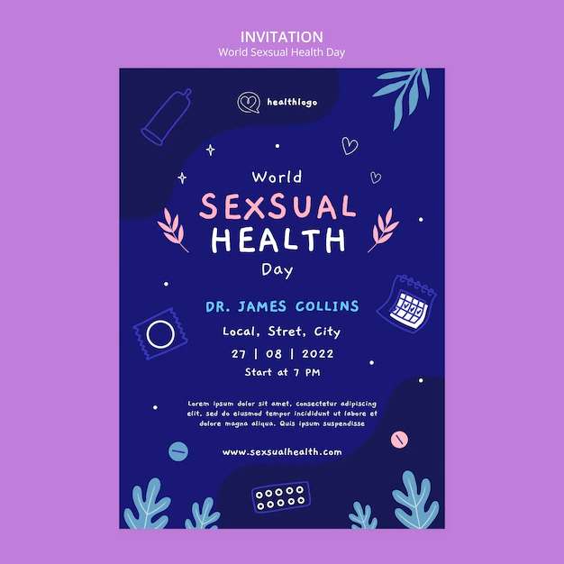 Free PSD | World sexual health day invitation