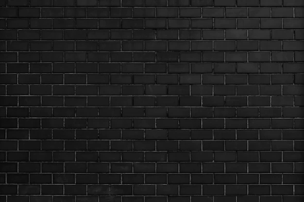 Free Photo | Black brick wall textured background