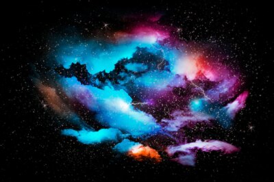 Free Photo | Colorful abstract universe textured background