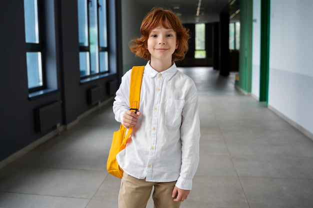 Free Photo | Portrait of child at school