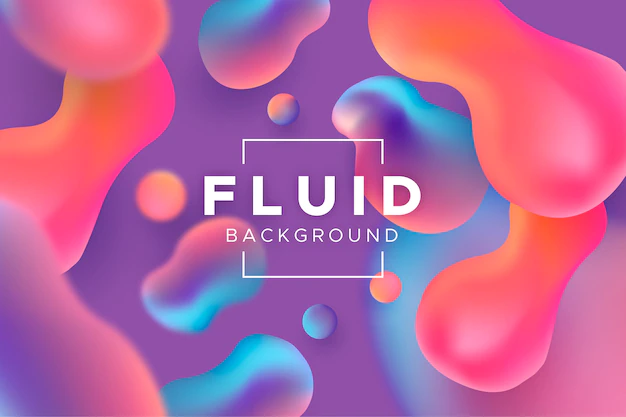 Free Vector | 3d fluid shapes background
