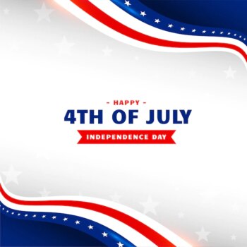 Free Vector | 4th of july happy independece day holiday background