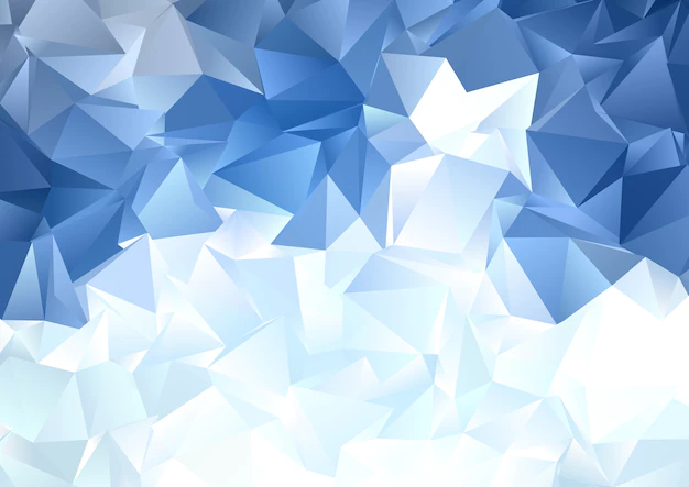 Free Vector | Abstract background with an ice blue low poly design