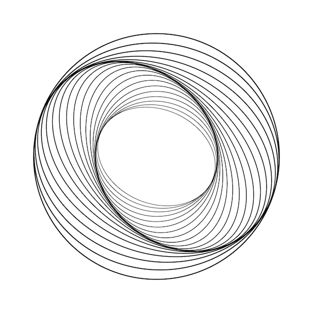 Free Vector | Abstract circular geometric element vector
