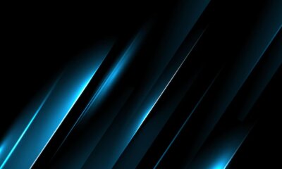Free Vector | Abstract diagonal blue shinny shape background