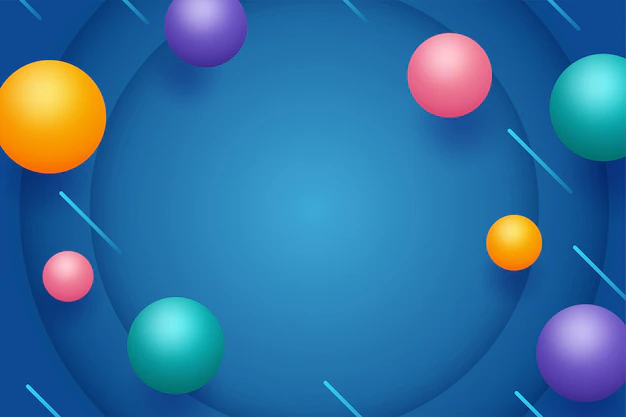 Free Vector | Abstract geometric with 3d spheres