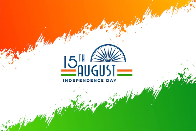 Free Vector | Abstract indian independence day banner design