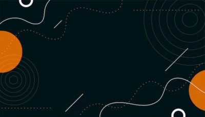 Free Vector | Abstract memphis background with circles and lines shapes
