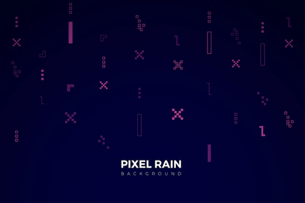 Free Vector | Abstract pixel rain backdrop