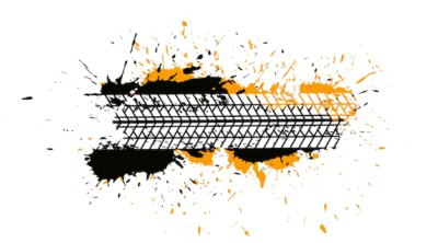 Free Vector | Abstract tire track splatter background