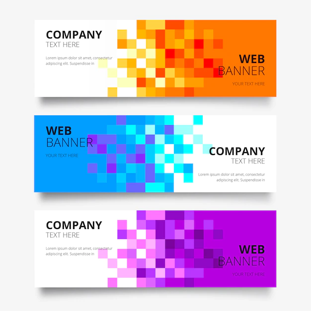 Free Vector | Abstract web banner collection