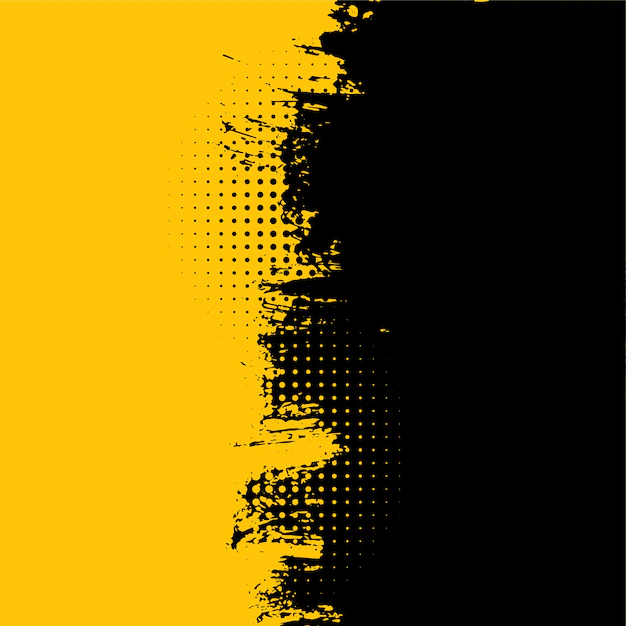 Free Vector | Abstract yellow and black grunge dirty texture background