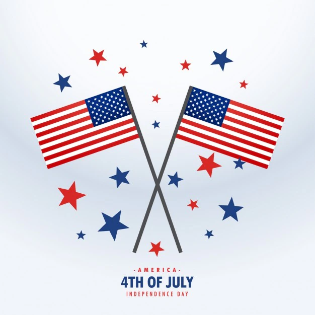 Free Vector | American flags with stars